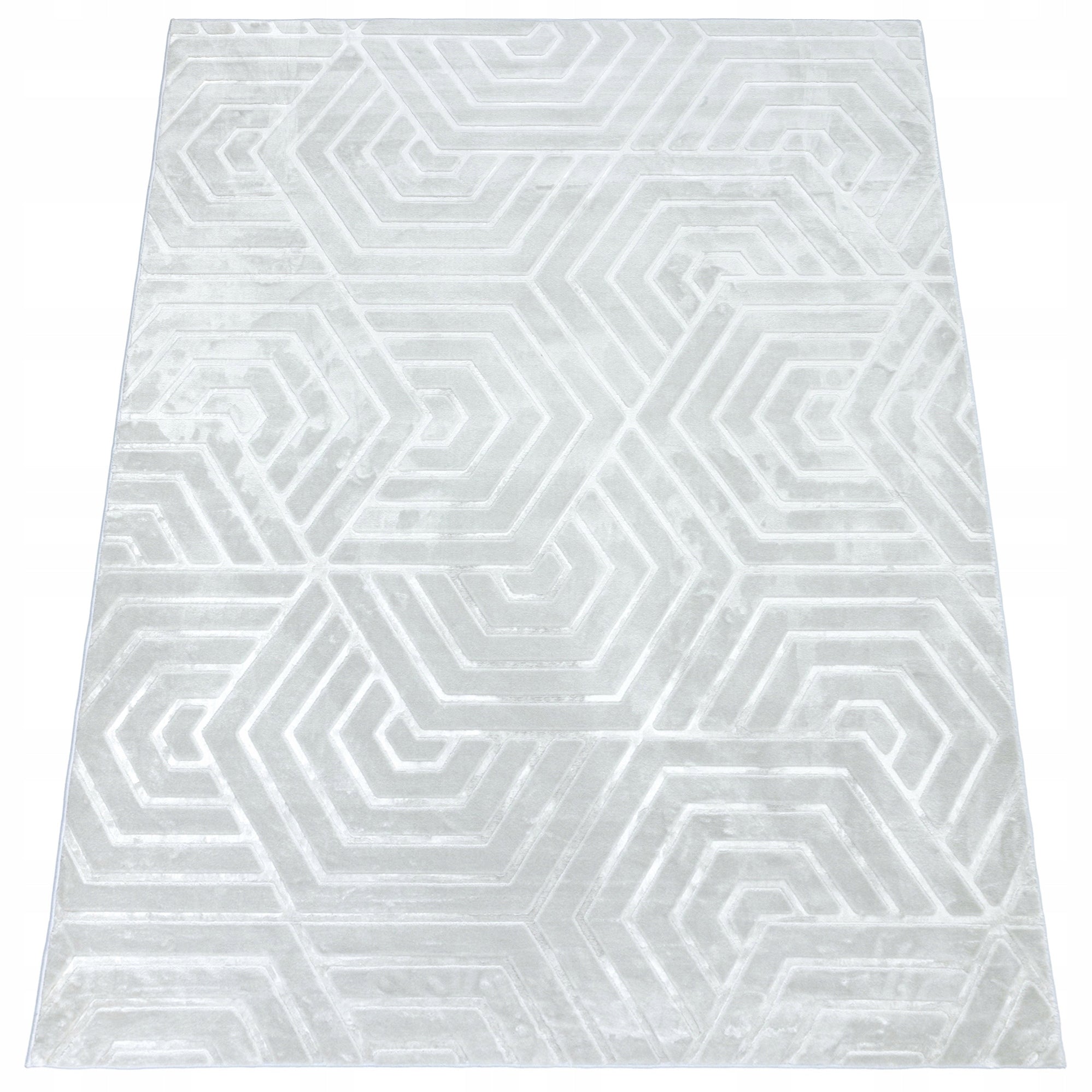 Living Room Rug Large 160x220 Modern Glamour Velvet Soft with Gloss