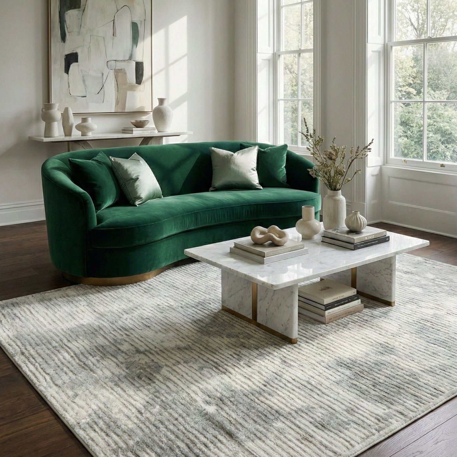 Living Room Rug Modern 160x230 Soft Elegant Stylish Fashionable Glamour Brand e-floor