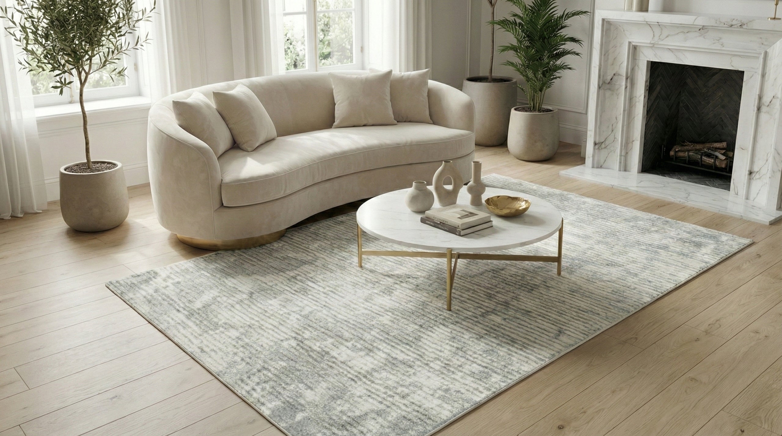 Living Room Rug Modern 160x230 Soft Elegant Stylish Fashionable Glamour Thickness 12 mm