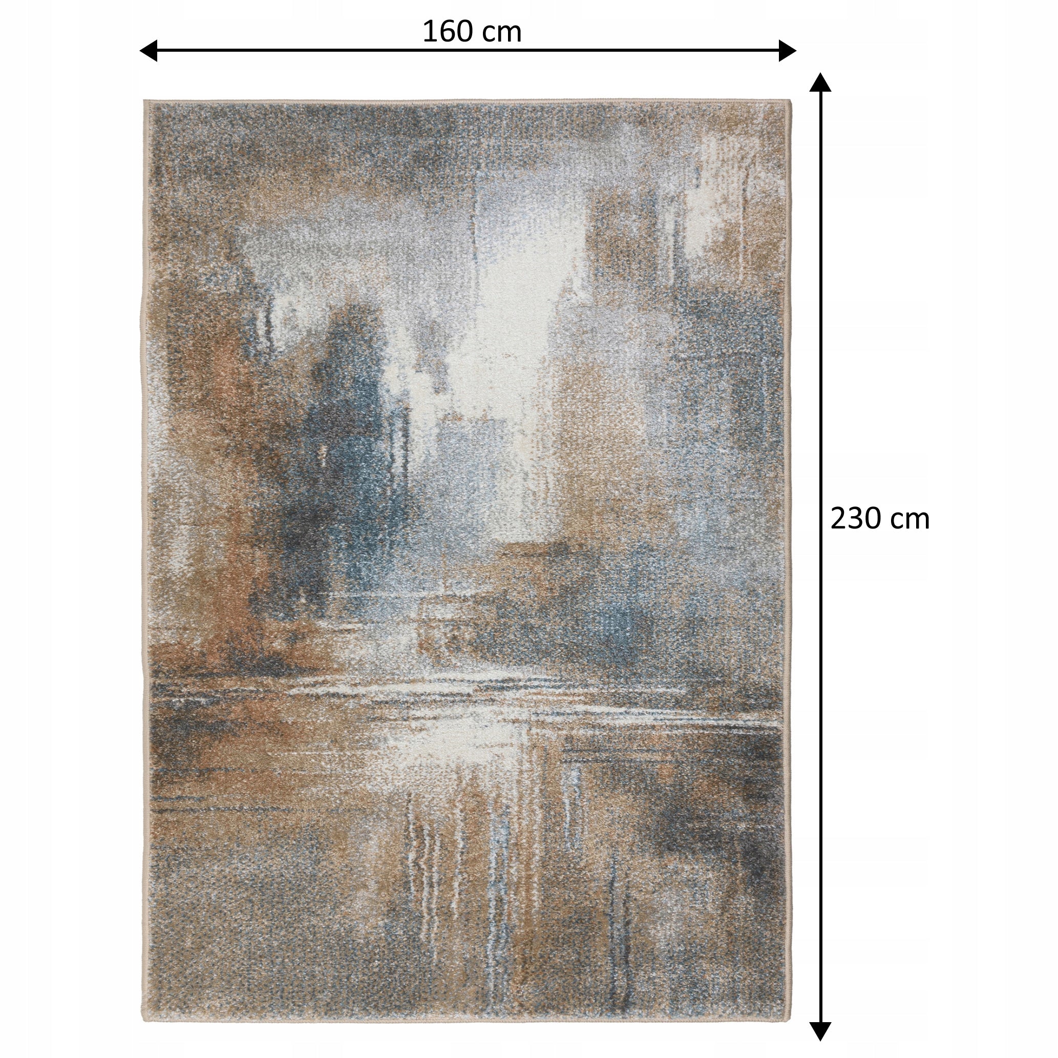 Living Room Rug Modern 160x230cm Thick Meaty Rug Concrete LOFT Product width 160 cm