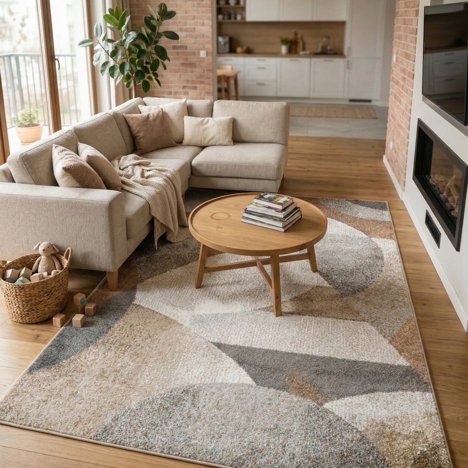 Living Room Rug Modern Room Thick 160x230cm Decent Soft Packaging status original