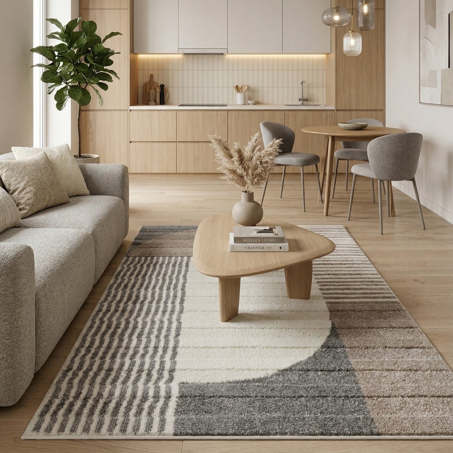 Living Room Rug Modern Shaggy 160x230cm Warm Soft Decent Meaty Packaging status original