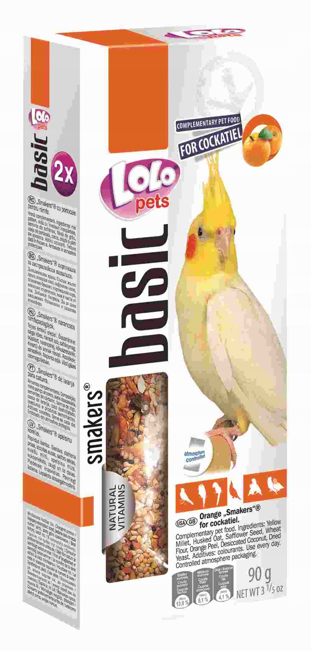 LoLo Pets Basic -Smakers DEDICATED TO NYMPHS ORANGE 90g (2x45g) Brand LOLO