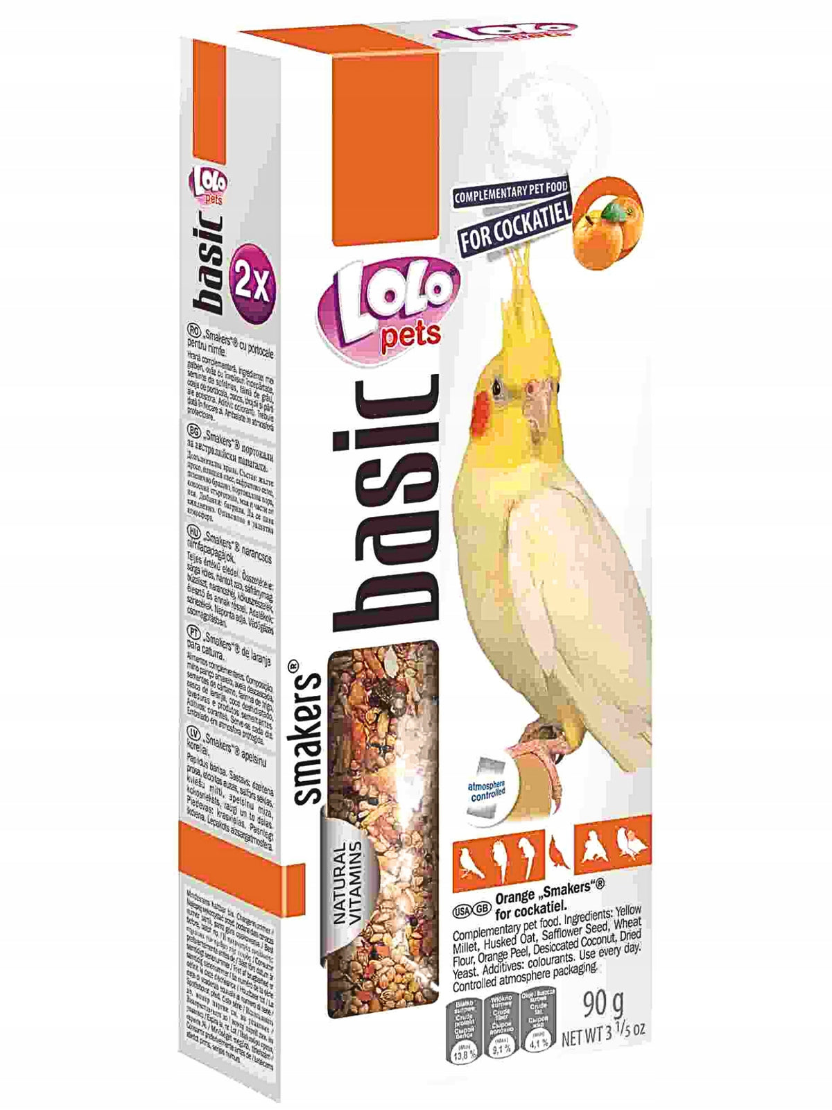 LoLo Pets Basic -Smakers DEDICATED TO NYMPHS ORANGE 90g (2x45g)