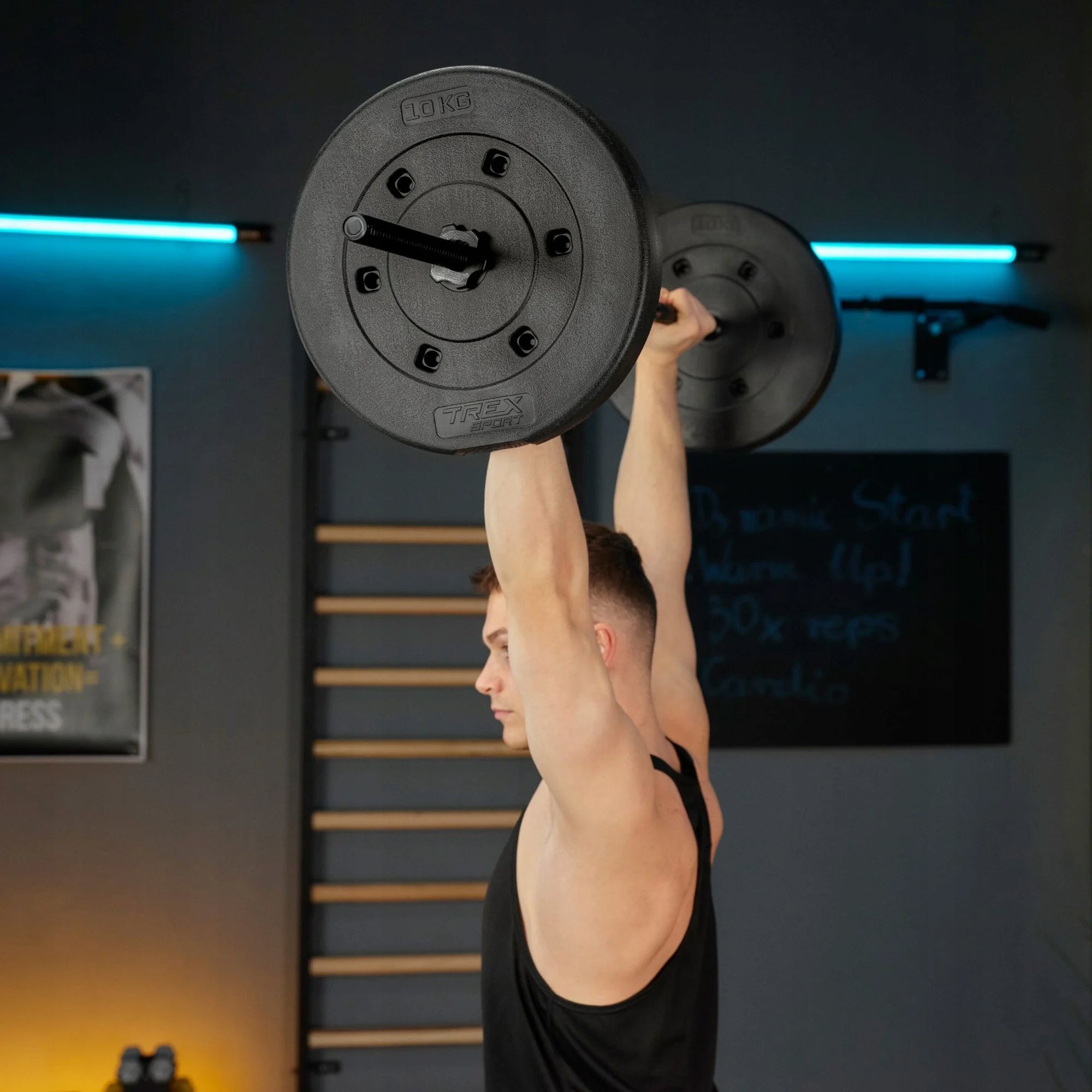 Load set 2x10kg bituminous load plate disc 20kg Trex Sport Manufacturer code TX-020DS set D