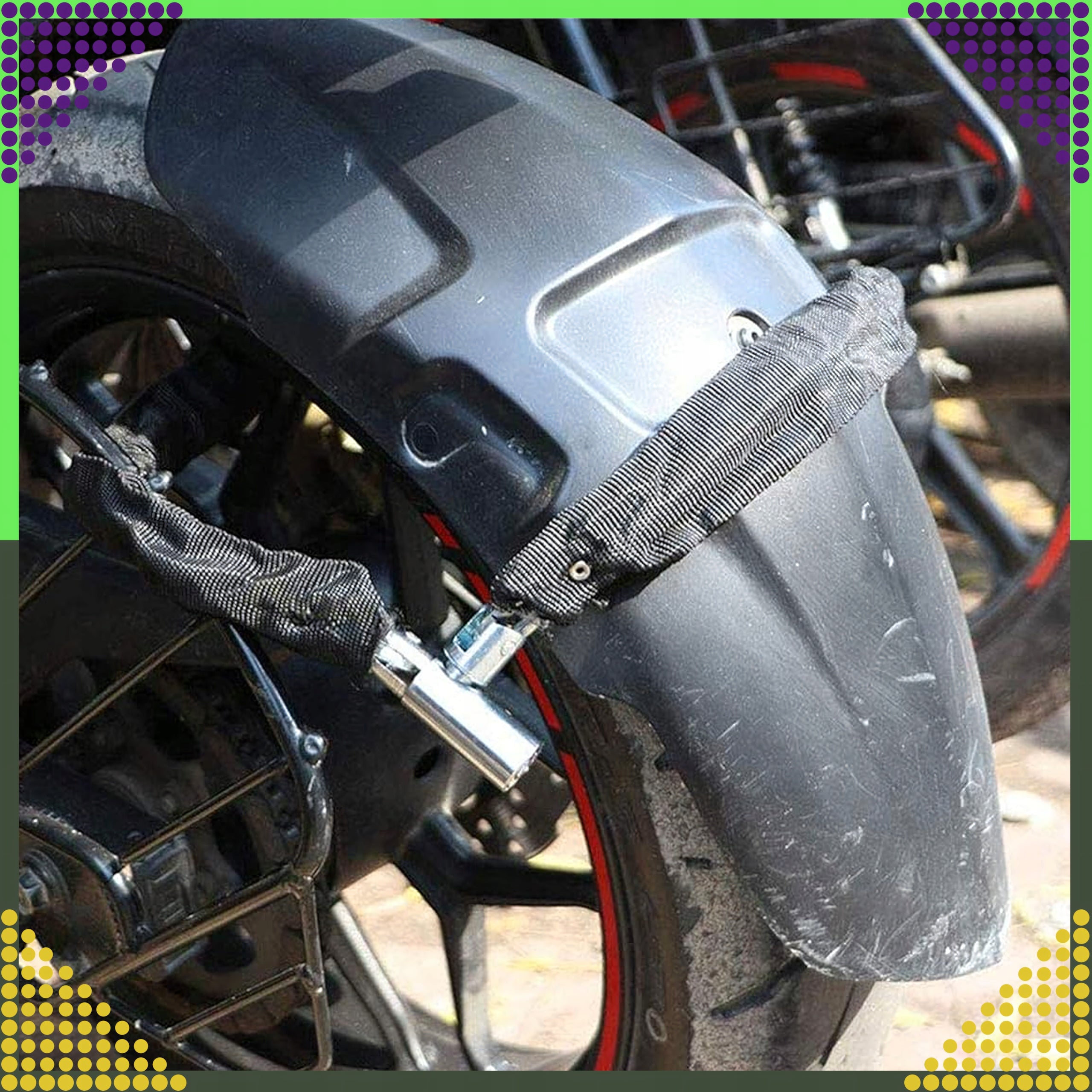 Lock for Motorcycle Bike SCOOTER QUADA Security 125cm Brand no brand
