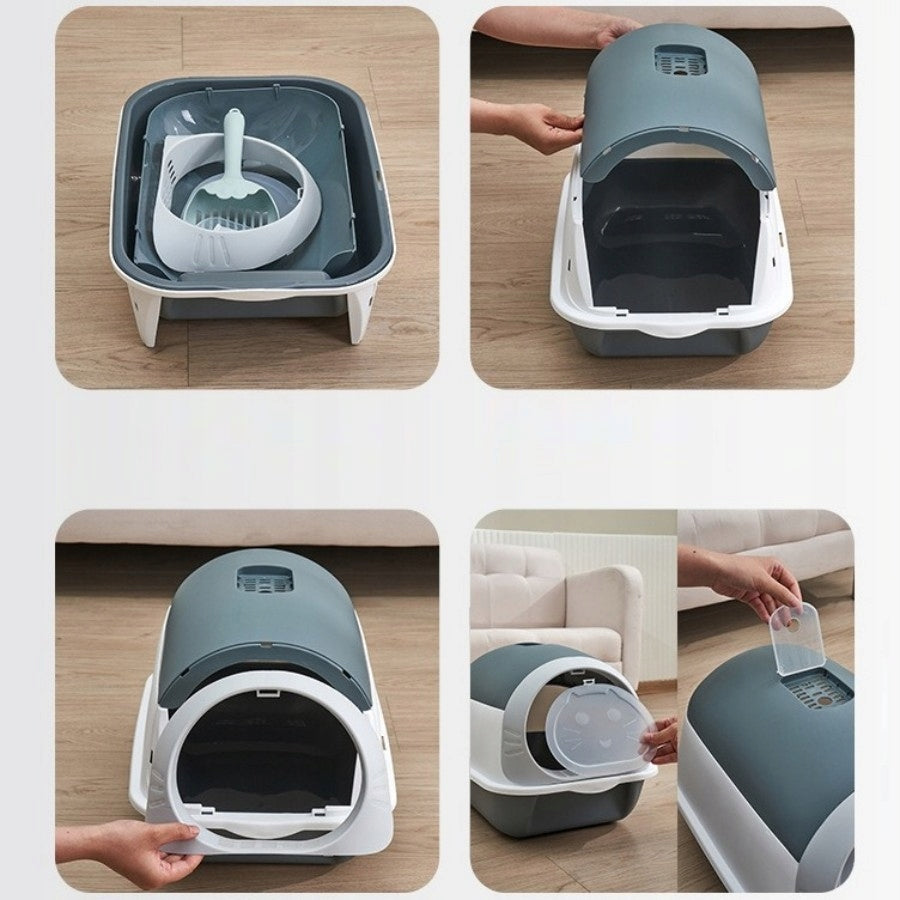 Lockable Cat Cuvette with Doors – 50x36x35cm, Easy to Clean Brand no brand