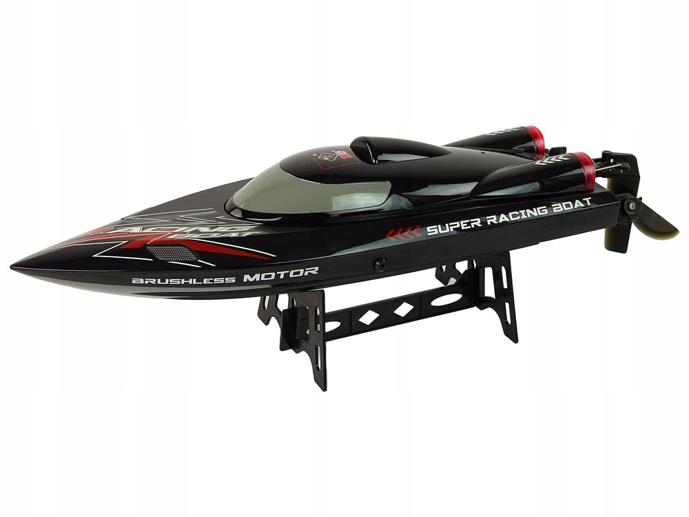 LeanToys ferngesteuertes Motorboot, schwarz 