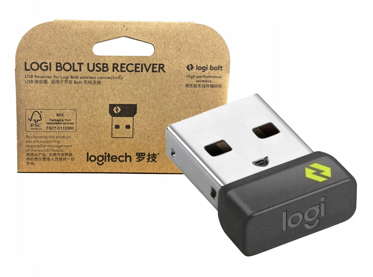 Logi Bolt Receiver Adapter for Mouse and Keyboard Receiver Logitech 6in1 Packaging status original