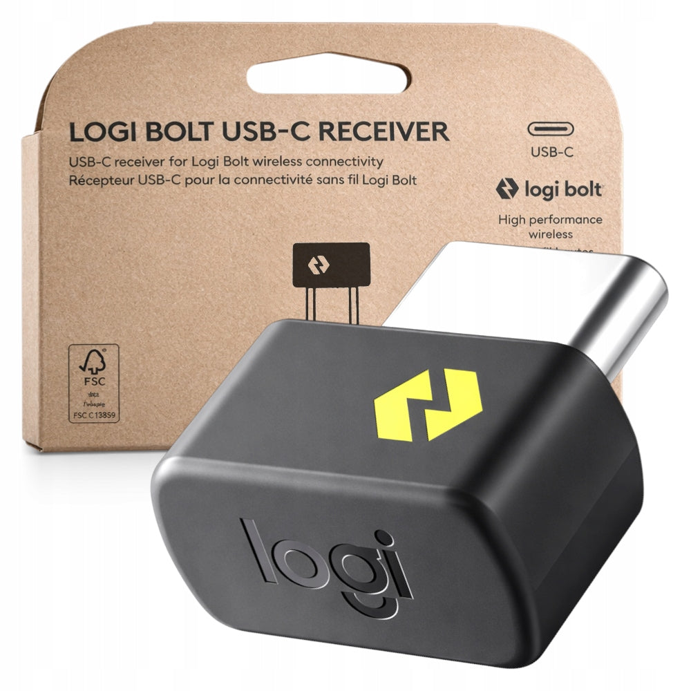 Logi Bolt Receiver USB-C Adapter for Mouse and Keyboard Receiver Logitech 6in1