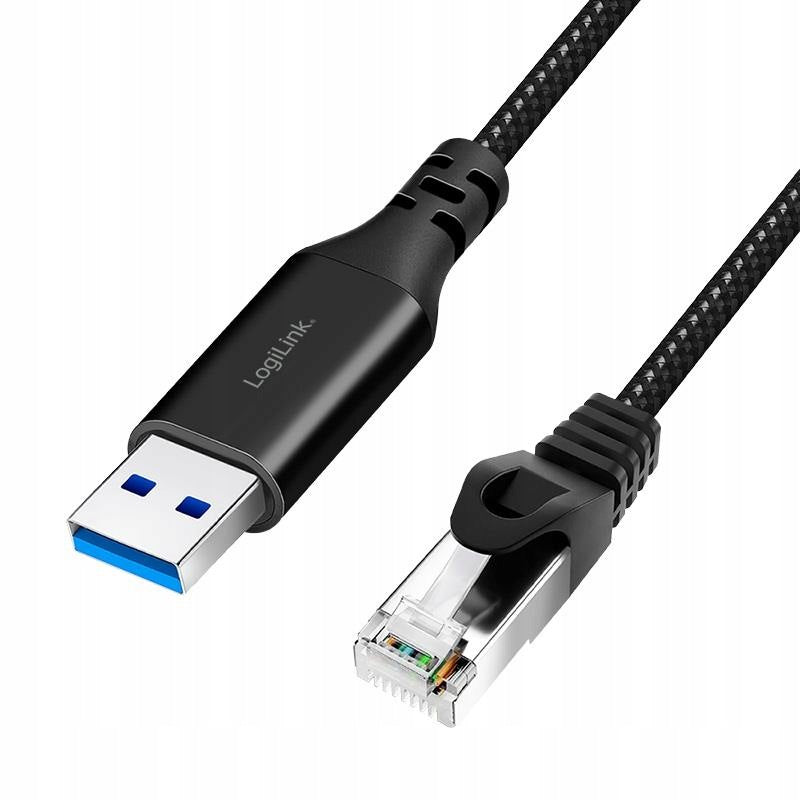 LogiLink CU0406 - Usb 3.0 to RJ45 adapter cable, active, 10 m, Otw