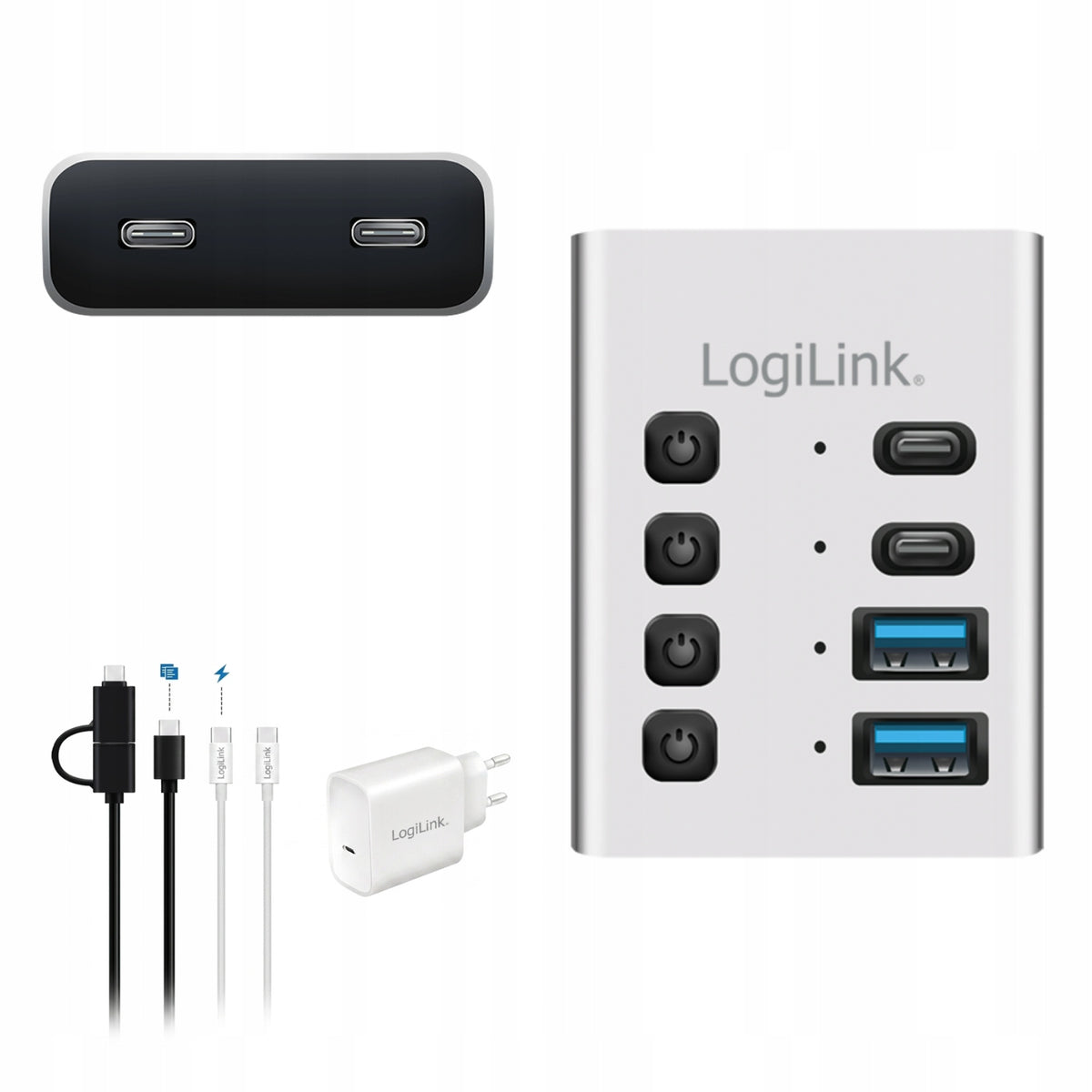 LogiLink Hub 4xUSB3.2 Gen1 with on/off switch Manufacturer Logilink