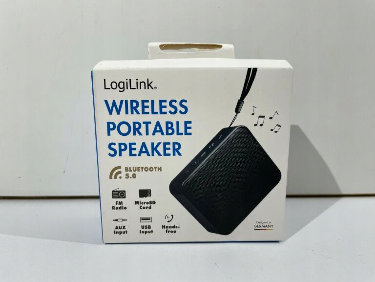 LogiLink SP0057 Portable Bluetooth Speaker 5.0 FM Radio microSD AUX USB 5W