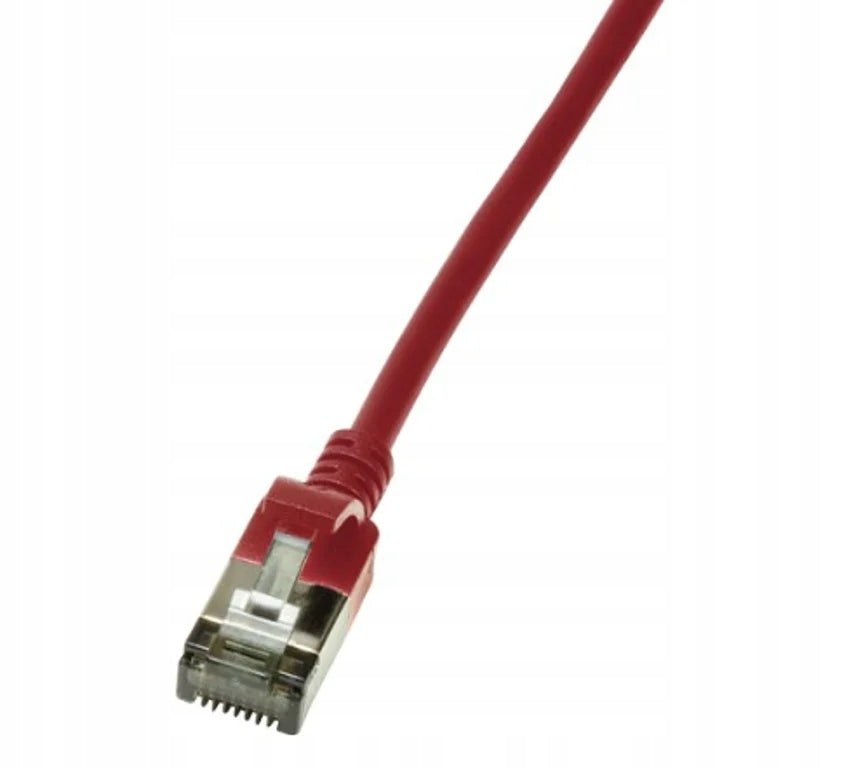 LogiLink Slim U/FTP network cable Red 0,3 m Cat6a U/FTP (STP)