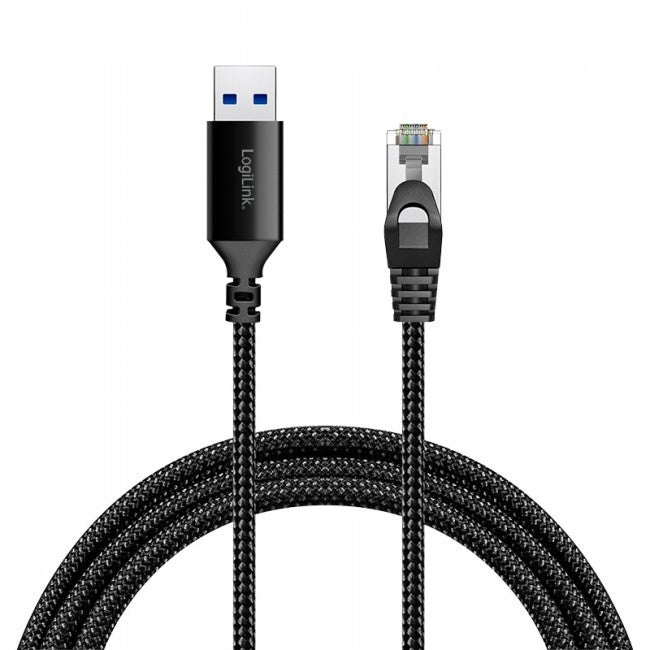 LogiLink USB 3.0 RJ45 Adapter 15m CAT6 S-FTP Gigabit Ethernet Packaging status original