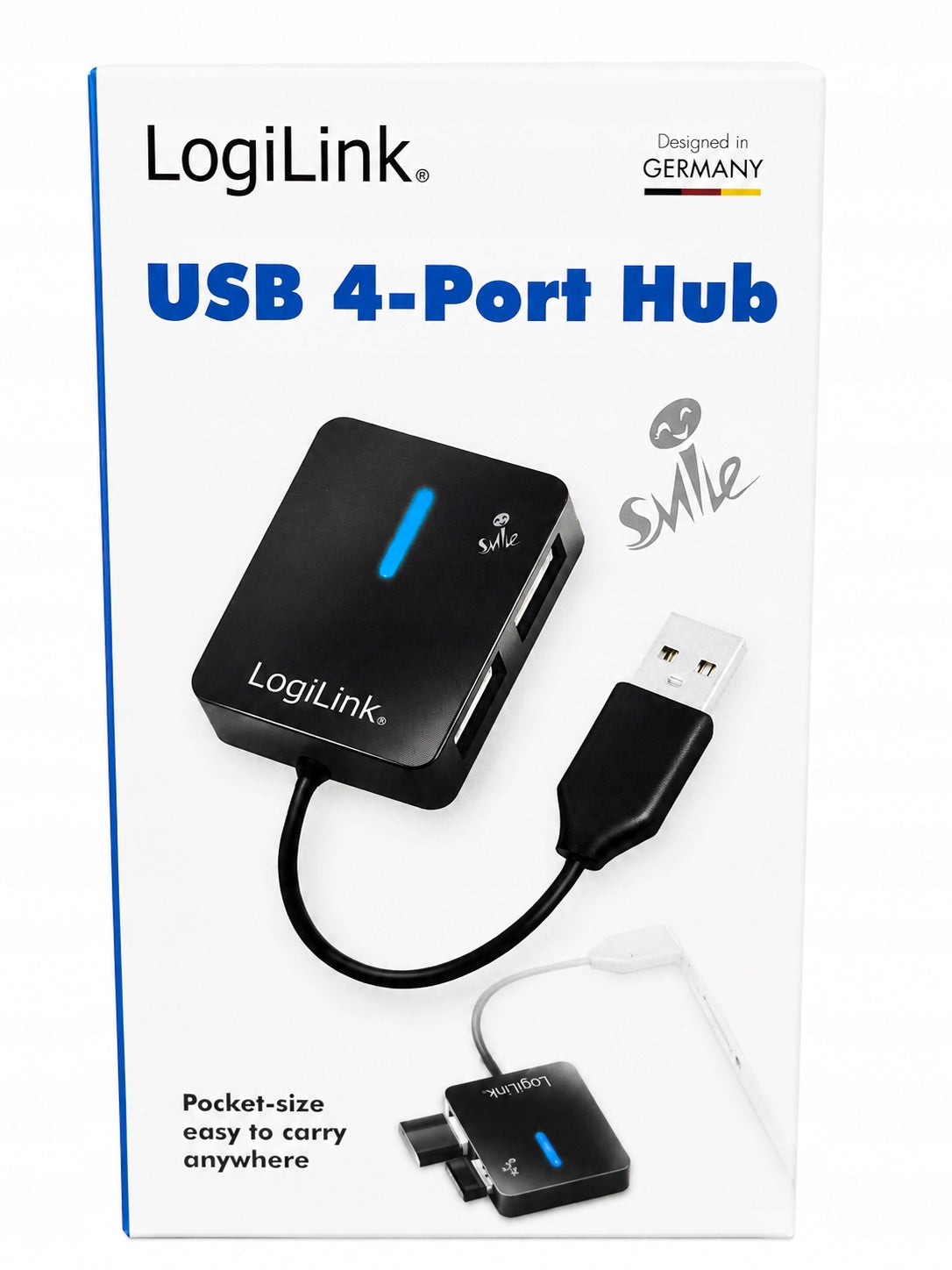 LogiLink USB Hub 2.0 4 Ports USB LED Splitter Plug&Play Manufacturer code UA0139