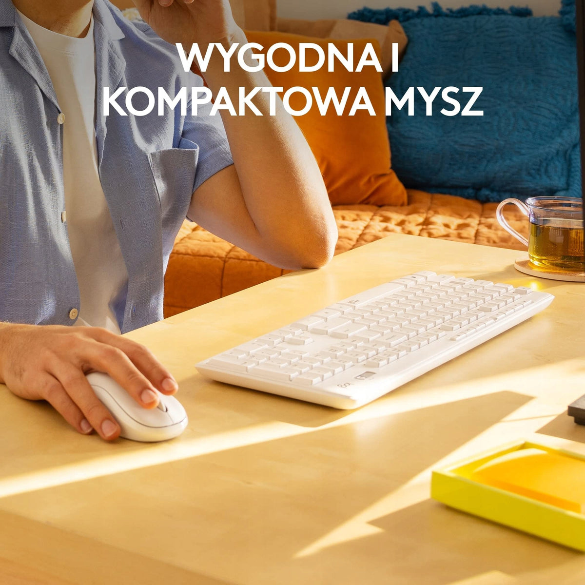 Logitech MK295 white Qwerty wireless mouse keyboard set Manufacturer Logitech