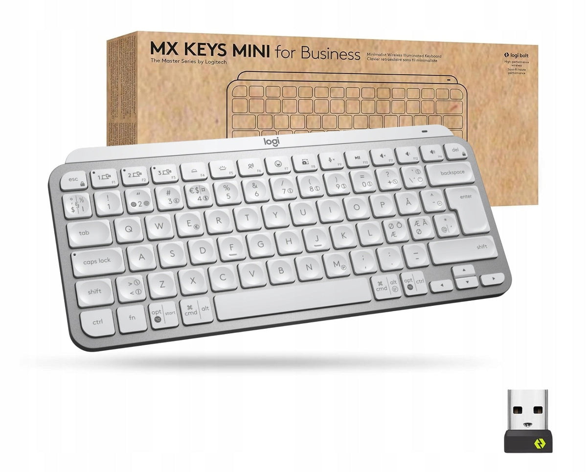 Logitech MX Keys Mini Wireless Keyboard - Bluetooth + USB BOLT