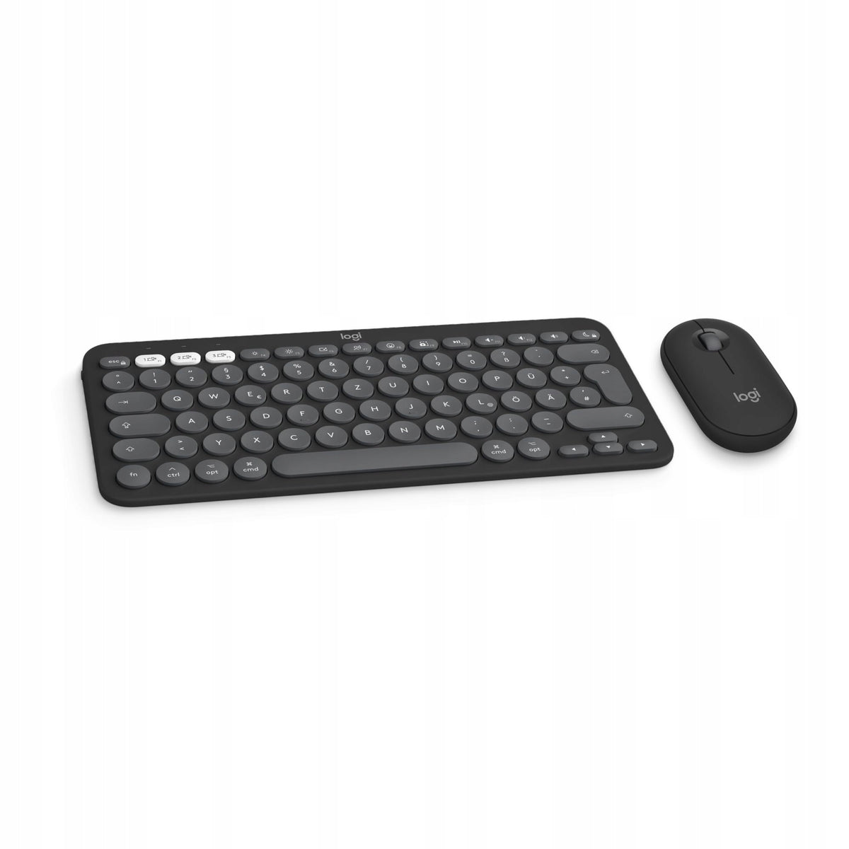 Logitech Pebble 2 Combo for Mac Qwertz German Graphite Bluetooth
