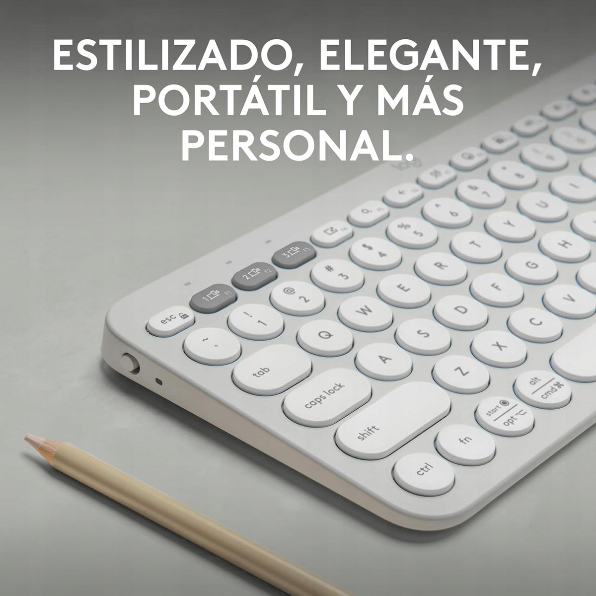 Logitech Pebble Keys 2 K380s keyboard QWERTY SpanishQWERTY Spanish Keyboard layout ES (qwerty)