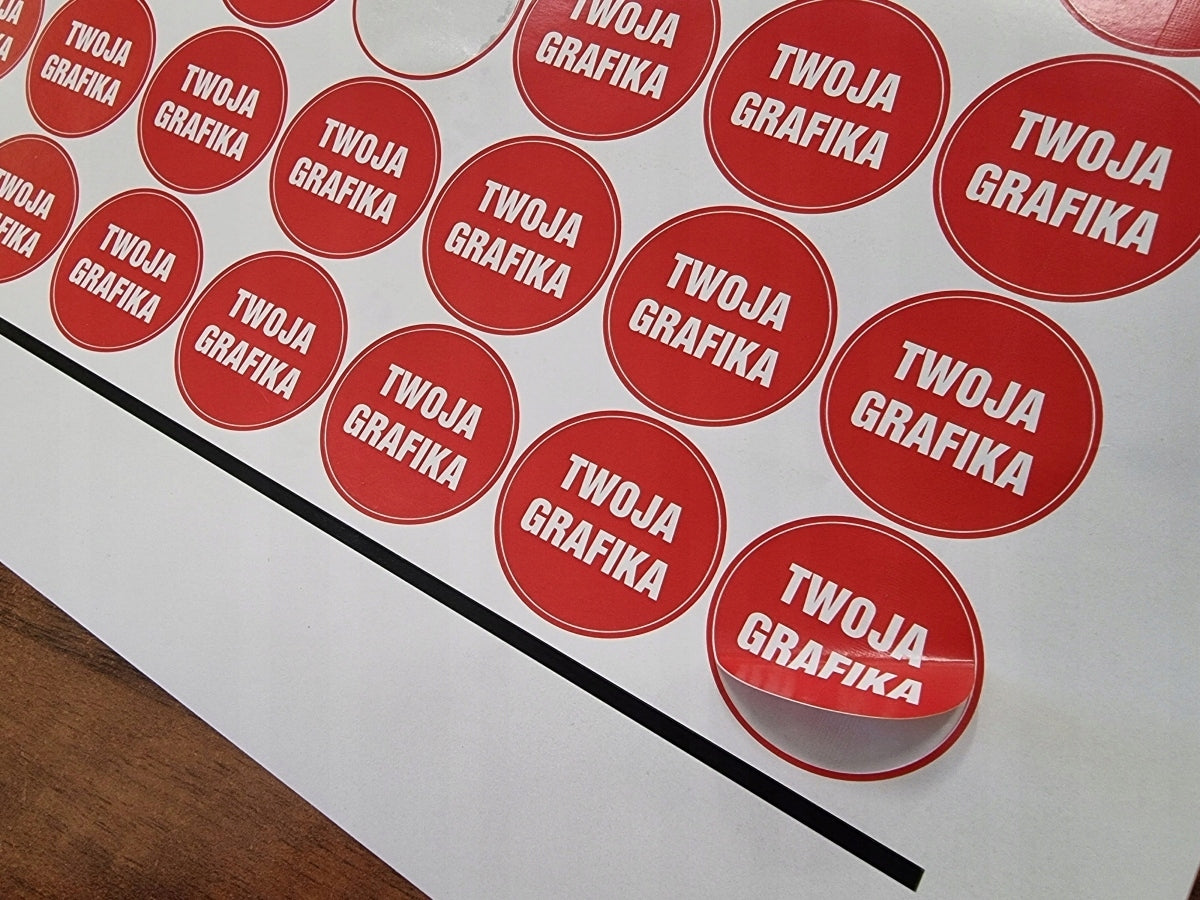 Logo Stickers 160 Pcs | Advertising Labels | Your Print | Premium