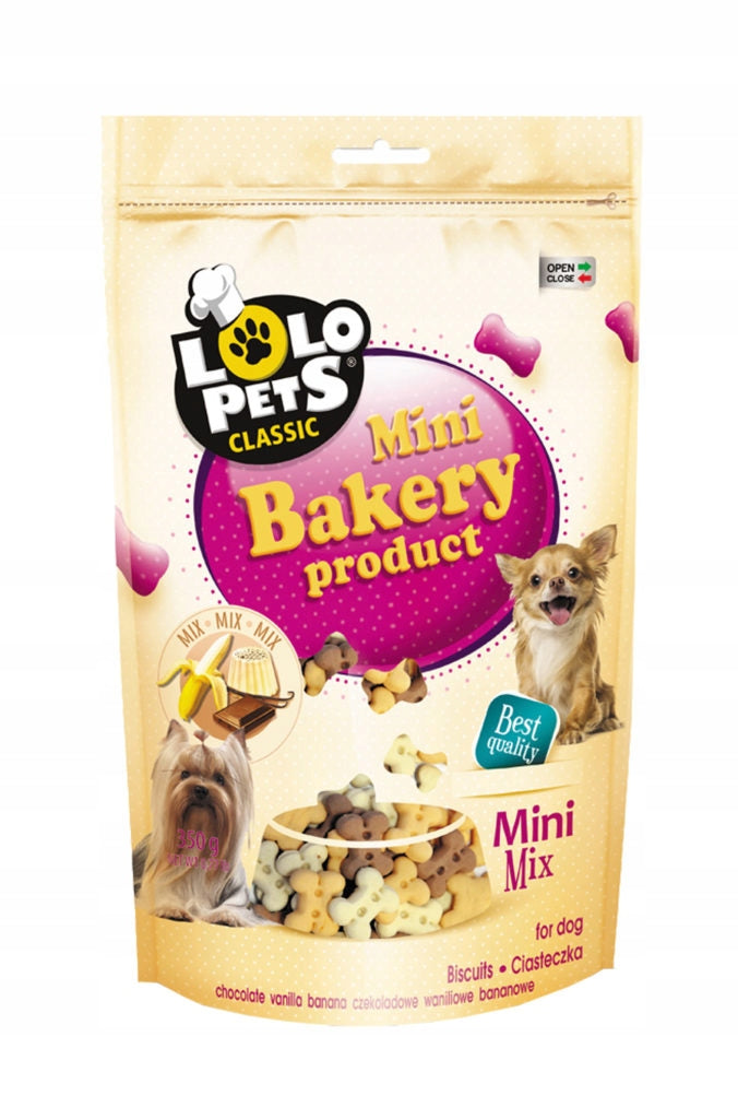 Lolo Pets Dog Biscuits Bone Mini Doypack 350g