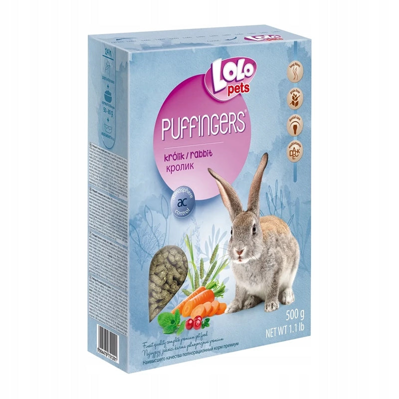 Lolo Pets Puffingers Complete Food for Rabbits 500g