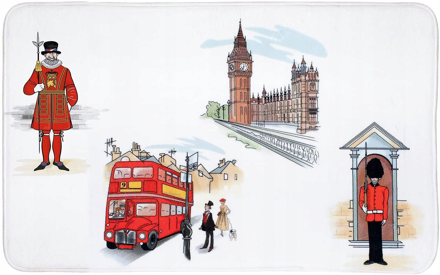 Tatkraft Badematte London City, 50x80 cm 