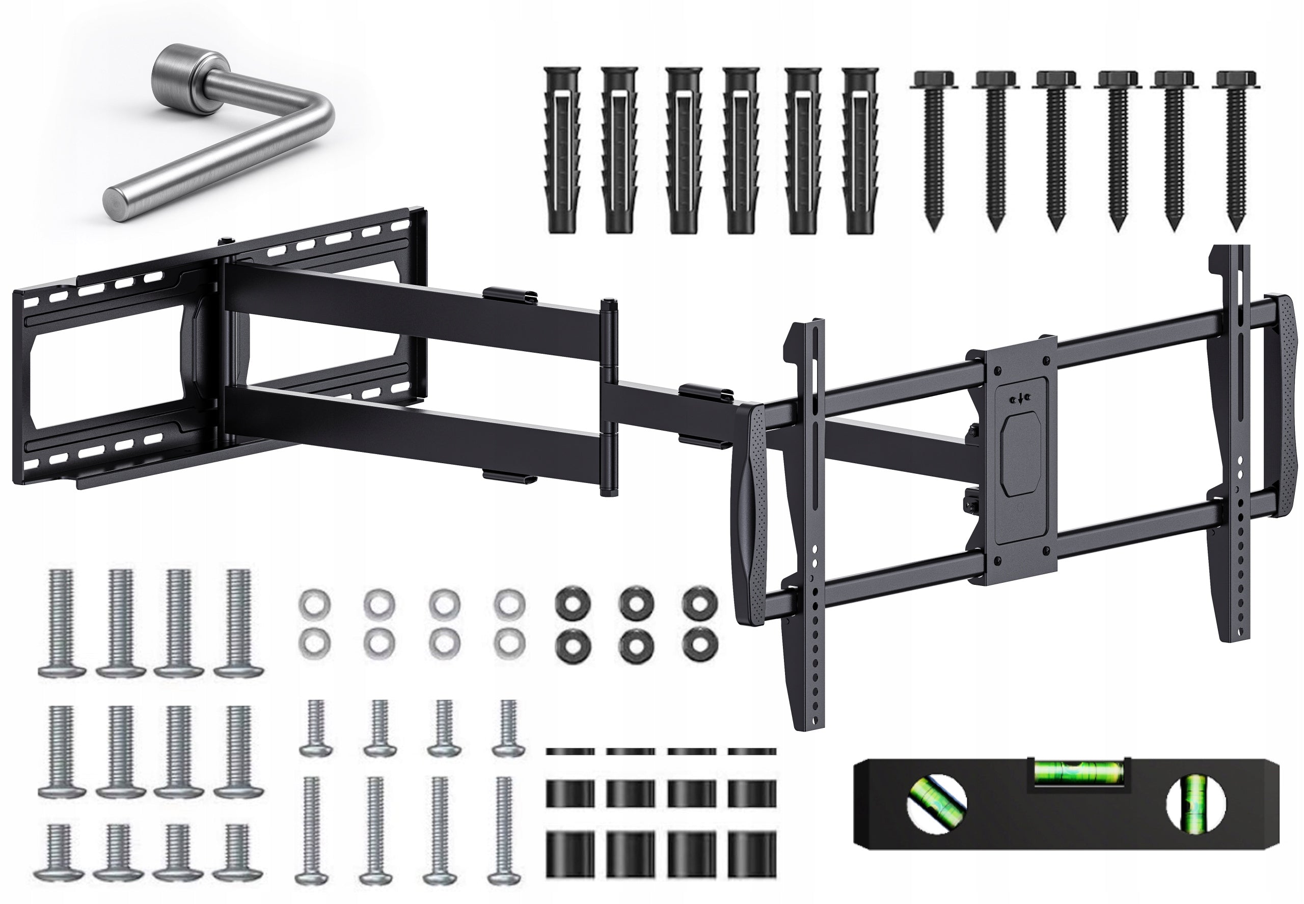 Long Arm 108cm TV HANGER HOLDER TV 43-95 Inches 90 Degree Rotation