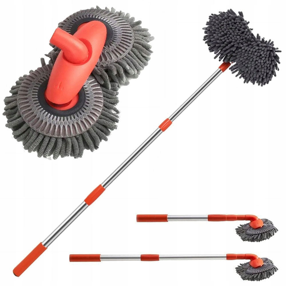 Long Car Wash Mop Rotary Telescopic Microfiber 58-115cm