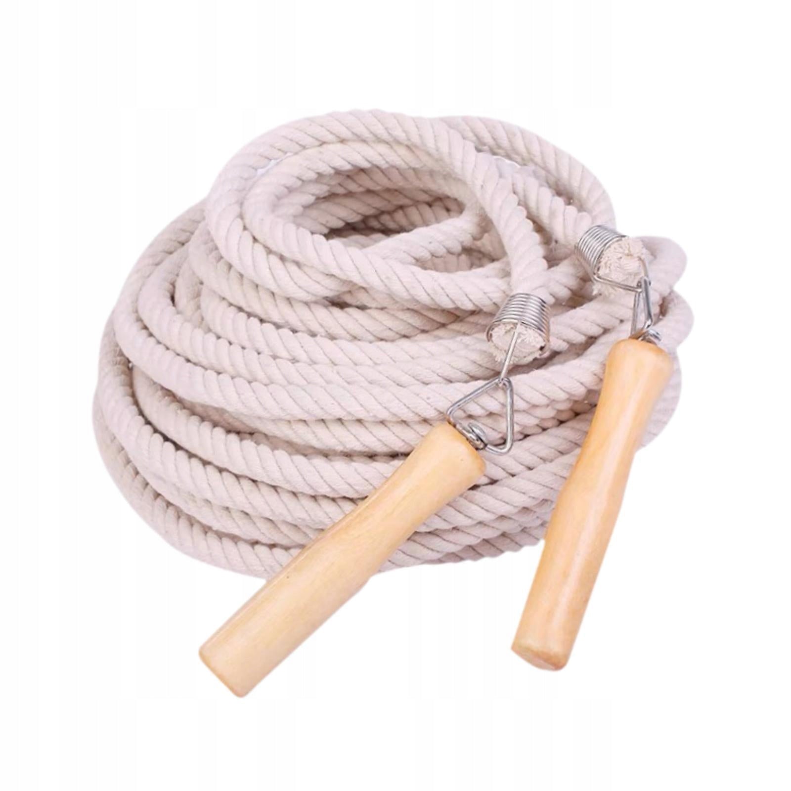 Long Jump Rope for AntiSlip Handles Wear Resistant Multiuse Flexible 5m Color multicolor