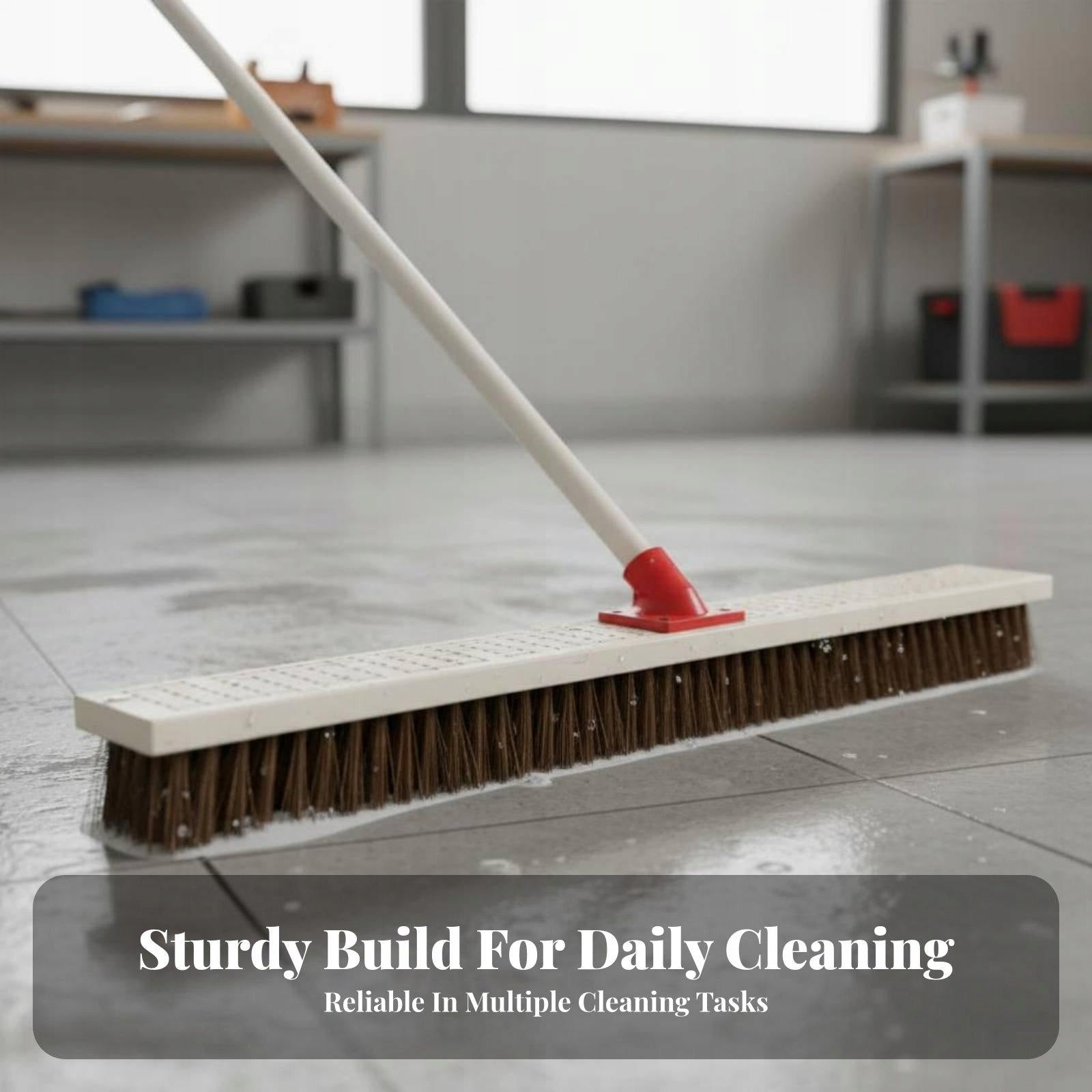 Long Scrub Brush Multipurpose Long Deck Brush Multi 50CM with Handle Packaging status original