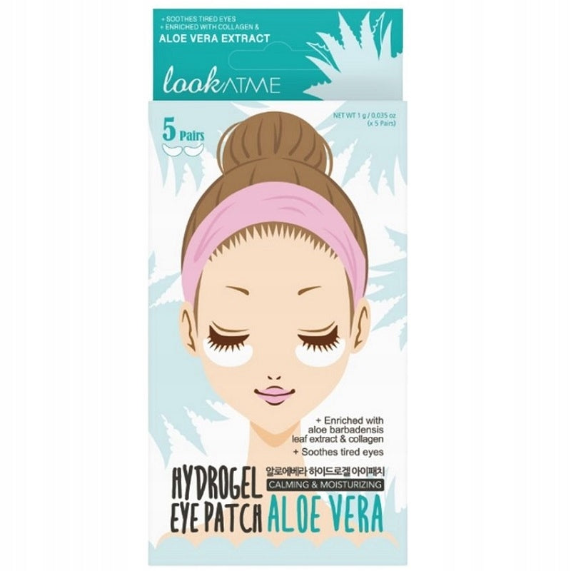 Hydrogel-Augenmaske mit Aloe-Extrakt und Kollagen Look At Me, 5 Paar 