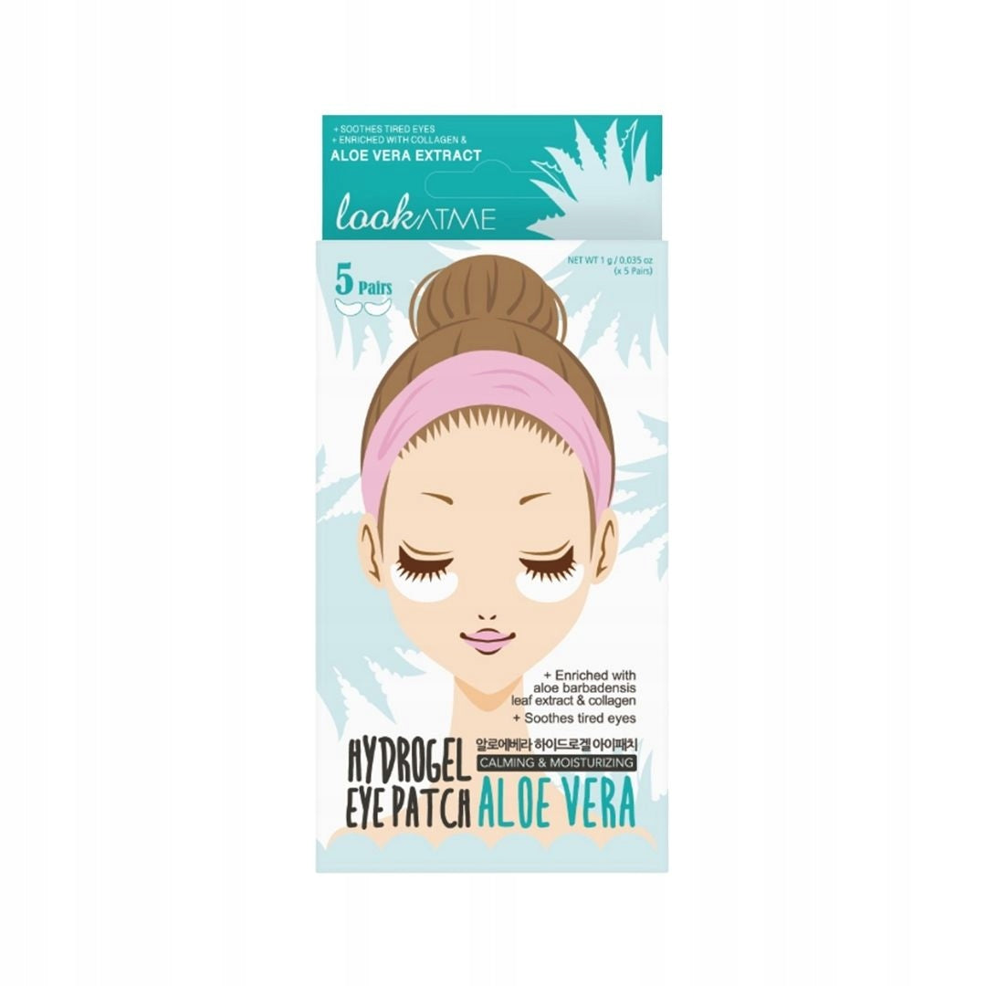 Hydrogel-Augenmaske mit Aloe-Extrakt und Kollagen Look At Me, 5 Paar 