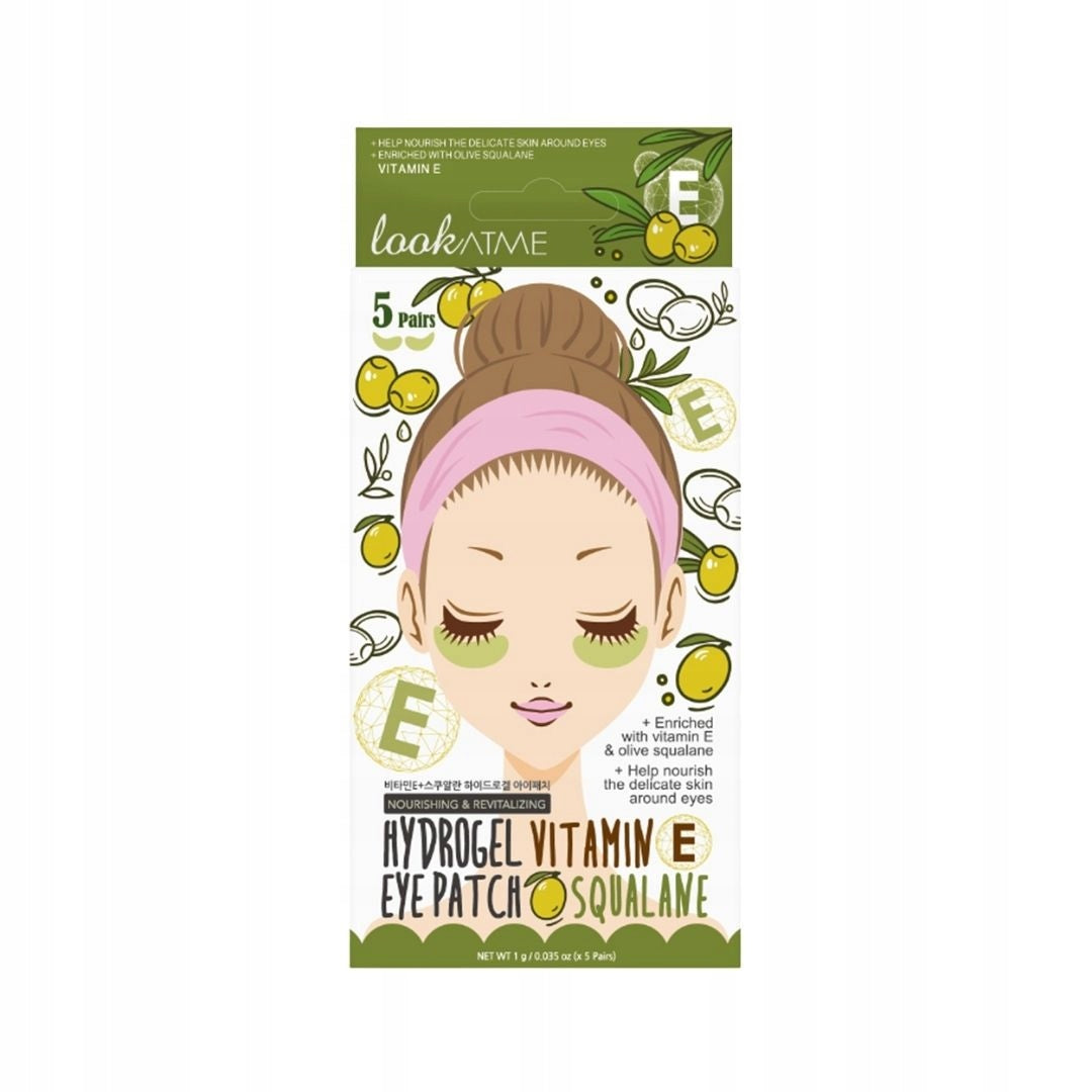 Hydrogel-Augenmaske mit Squalan und Vitamin E Look At Me, 5 Paar 