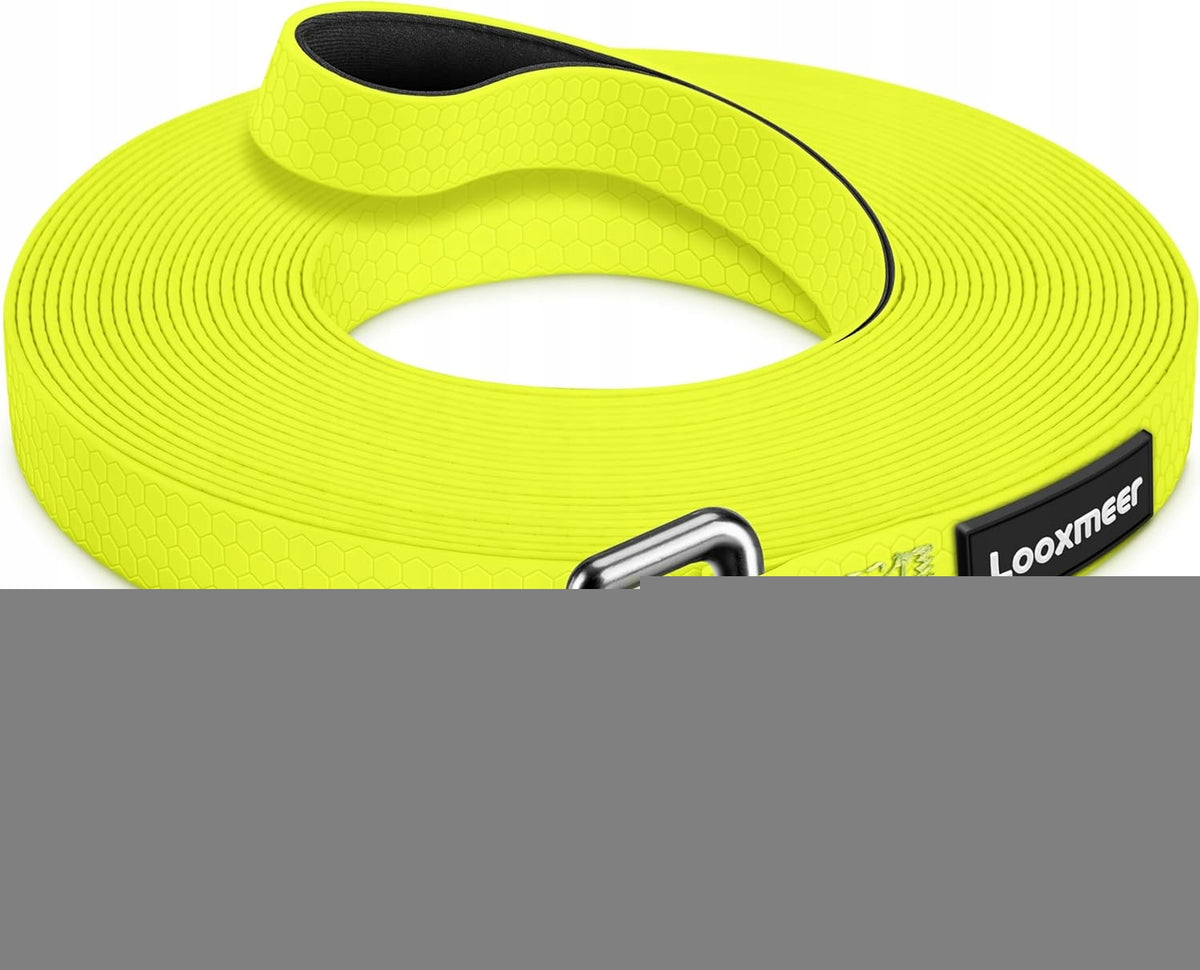 Looxmeer Dog Training Leash 10m Neon Yellow