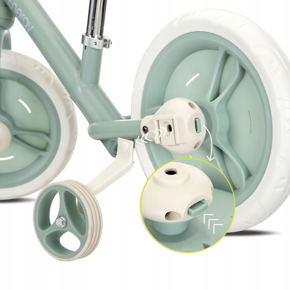Lorelli Balance Bike 2in1 Pedals Mounted Side Wheels Energy Green Brake none
