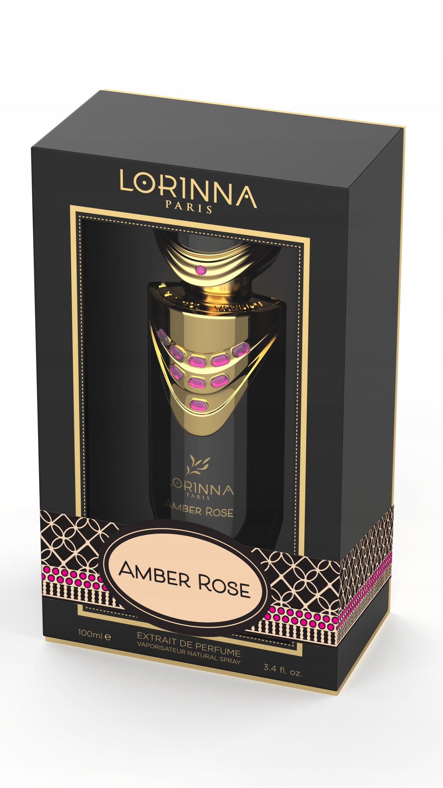 Lorinna Paris Perfume Extract "AMBER ROSE"