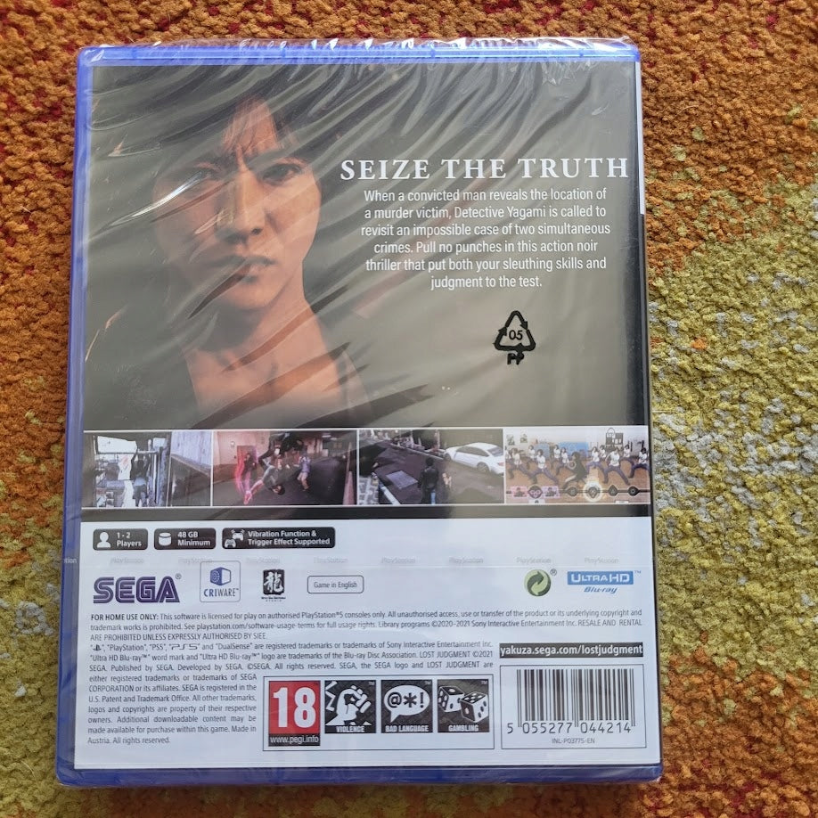 Lost Judgment, PS5