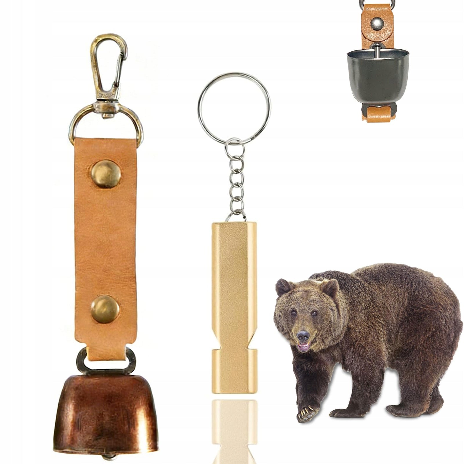 Loud Bear Bell and Whistle for Wanderers