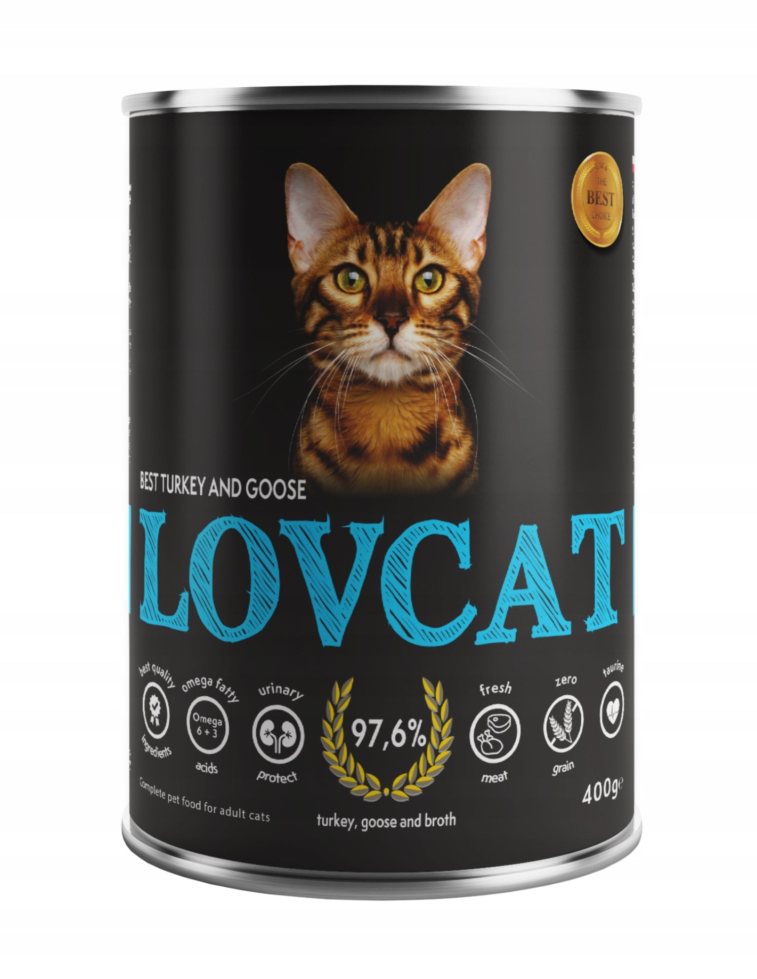 Lovcat Best Turkey & Goose can 400g Packaging status original