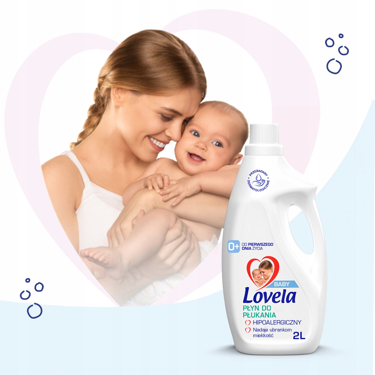 Lovela Baby Hypoallergenic Fabric Rinse Liquid for Infants 2L Brand Lovela