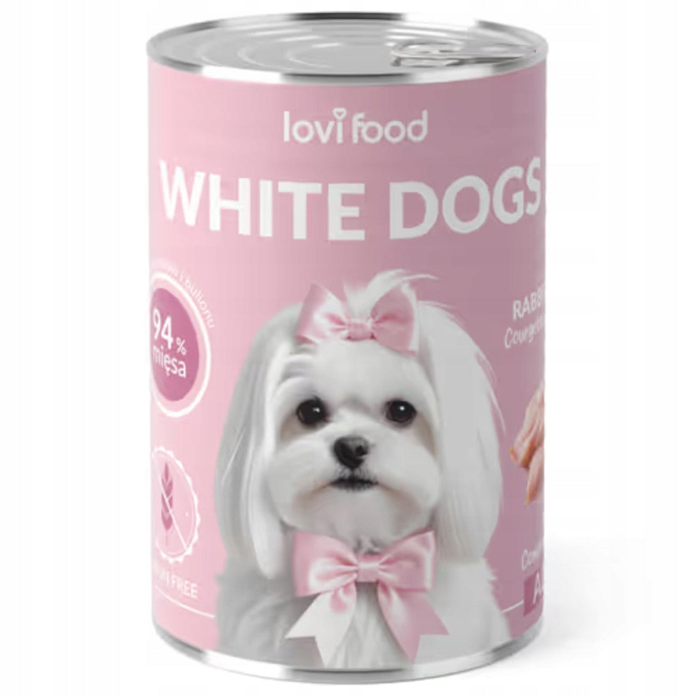 Lovi Food White Dogs Rabbit & Turkey 12 x 400g