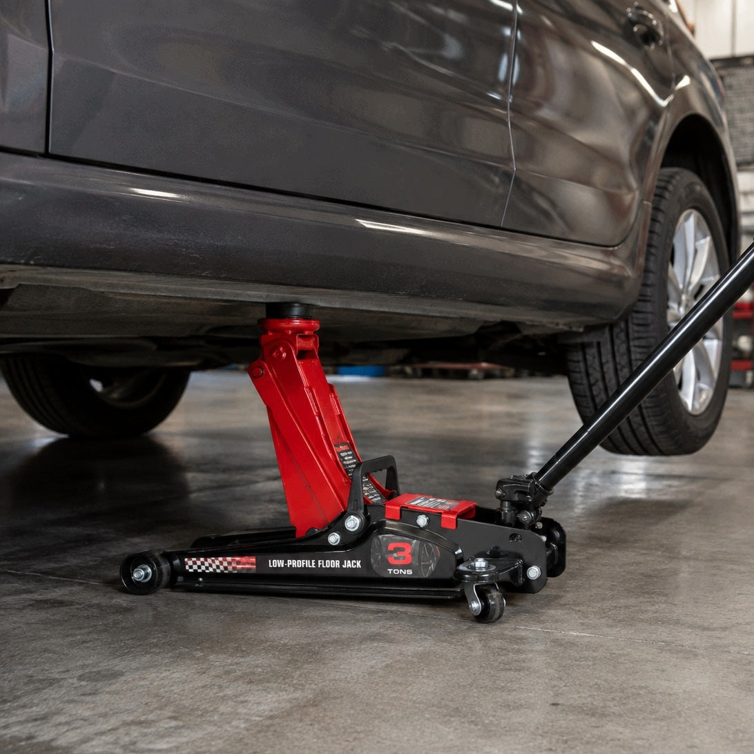 Low Profile Car Frog Lift 3T 85-380mm Hydraulic Point Brand Forcekraft