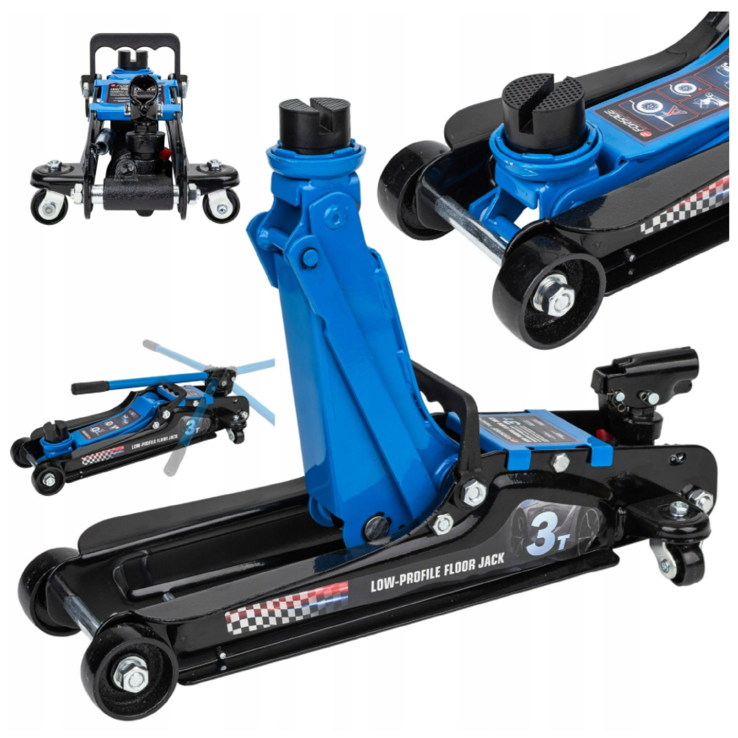 Low Profile Car Frog Lift 85-380mm 3T Hydraulic Point