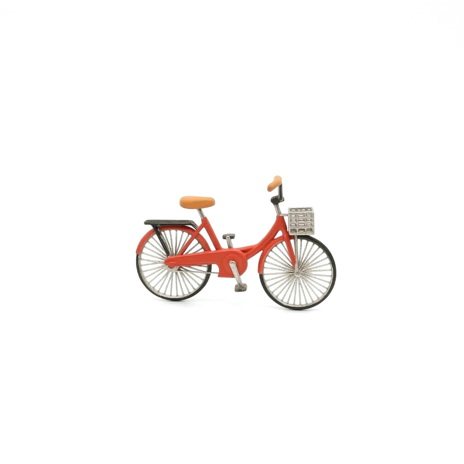 Low Step Cycle Model Detailed 1/64 Scale Cycle Realistic Miniature Bike Red