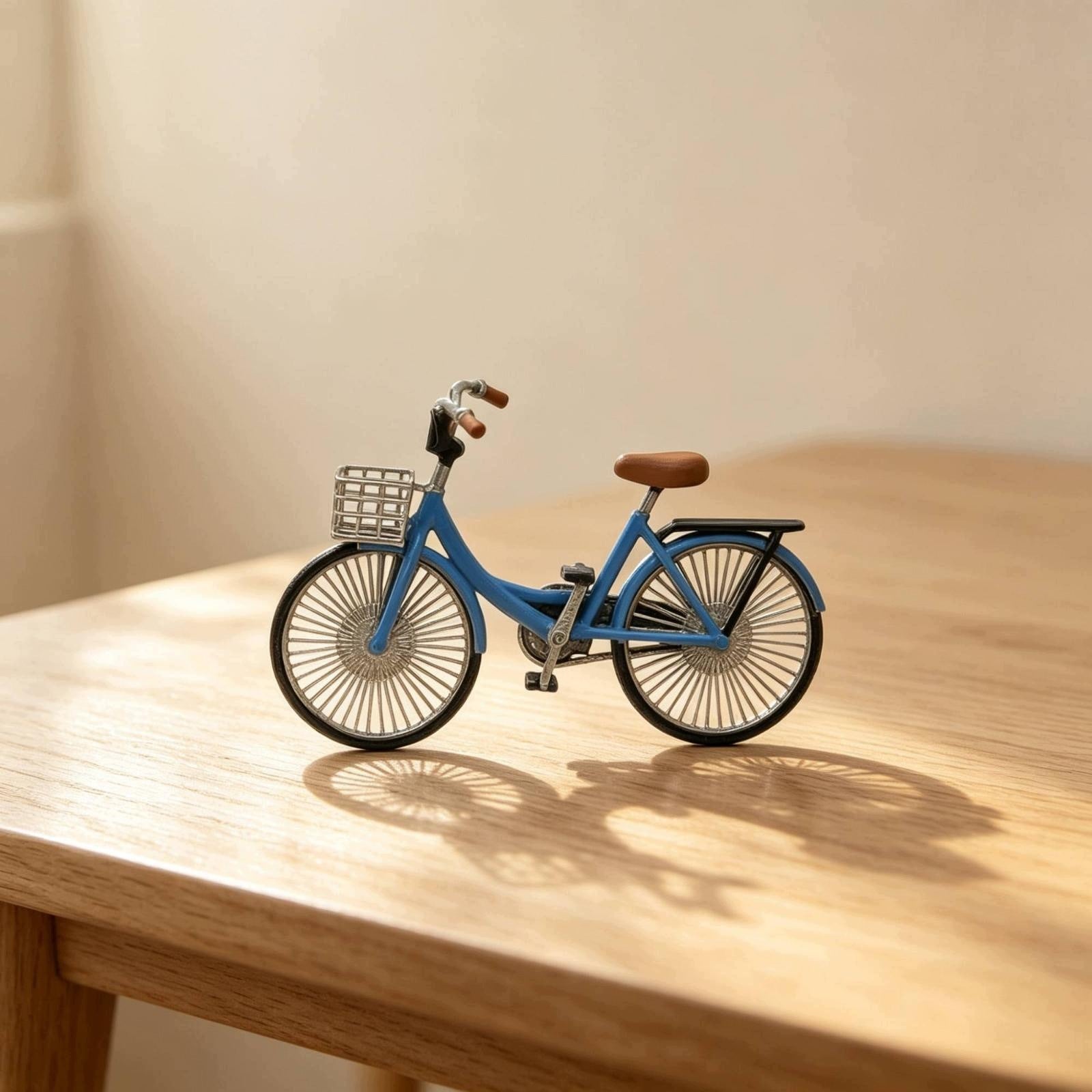 Low step bicycle model in 1:64 scale, realistic miniature bicycle Green Brand no brand