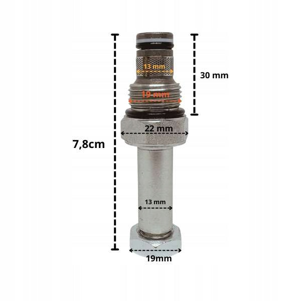 Lowering valve for 13mm/G19mm solenoid coil Brand AZ