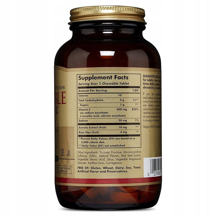 Lozenges Solgar vitamin C 500 mg cranberry 90 pcs. vegan Name other