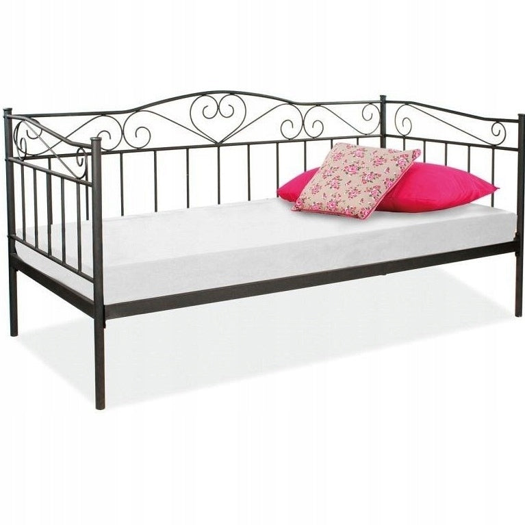 Bett Signal Meble Burma schwarz, 90x200 cm 